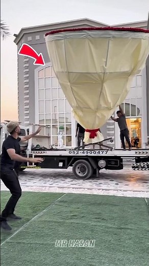 This guy brings a truckload of gifts for his girlfriend 😯