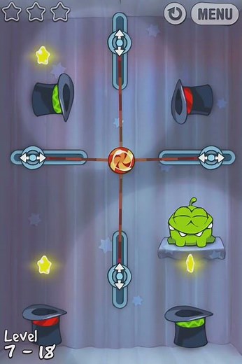 Cut the Rope 4-18 Walkthrough Magic Box