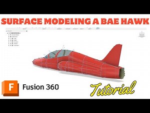 Surface modeling a BAE Hawk in Fusion 360/CAD