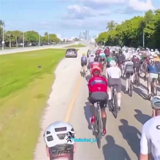 NEW: This driver had enough of cyclists blocking all lanes in Key Biscayne, Miami And yes, this happens every single weekend #fblifestyle | Pants are Dragon