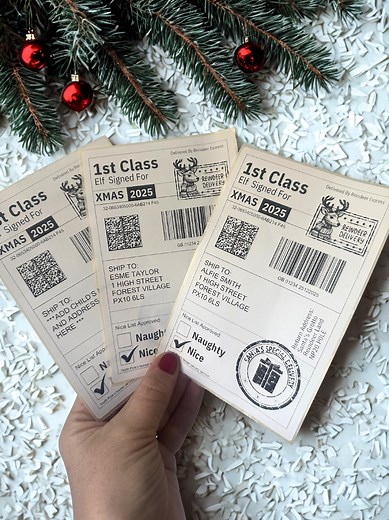Personalised Christmas Postage Label, Santa Mail Stickers, North Pole Express Label, Elf Mail, Nice List Sticker, Santa Delivery Label - Etsy UK