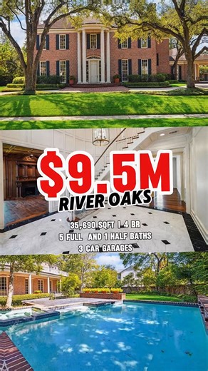 Daniel H Stine Realtor on Instagram: "A rare canvas for your masterpiece in the heart of River Oaks. ✨⁣ ⁣ 🏠 This remarkable estate sits on a massive 35,600+ sq. ft. corner property—one of the most coveted footprints in the neighborhood. ⁣ ⁣ ⁣ Designed by Preston Bolton, the home combines a classic floor plan with grand-scale living spaces and soaring ceilings. 🏛️⁣ ⁣ ⁣ ESTATE FEATURES: ⁣ ⁣ 💎 Regal Reception Hall & Paneled Library ⁣ ⁣ 🌊 Pool Terrace with Water Features & Spa ⁣ ⁣ 🏠 2 Guest Hou