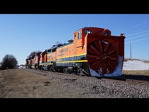 BNSF Rotary snow plow in Coon Rapids, IA