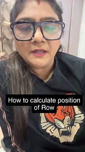36 reactions | How to calculate row position in excel. #asmitafoundation #exceltips #tricks #onlineclass #trending #viral #foryou | Asmita Foundation | Facebook