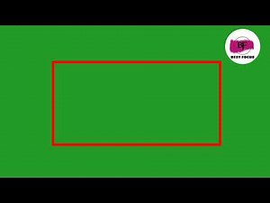 Blinking rectangle in green screen