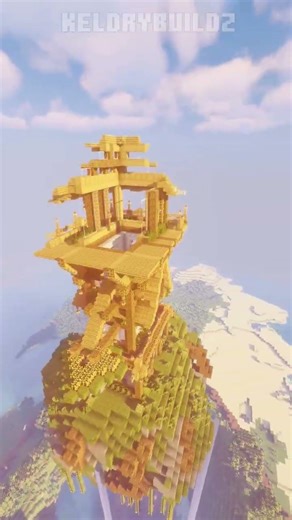 Minecraft Floating Tower 💀 | Build Tutorial #minecraft