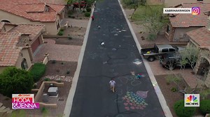 130K views · 2.6K reactions | An Arizona woman put out sidewalk chalk and asked neighborhood kids to draw hearts, and the results were magical. She took video with a drone and added Thomas Rhett’s coronavirus benefit song “Be a Light” to it. | TODAY with Jenna & Friends | Facebook