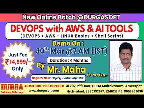 DEVOPS with AWS & AI TOOLS Online Training @ DURGASOFT