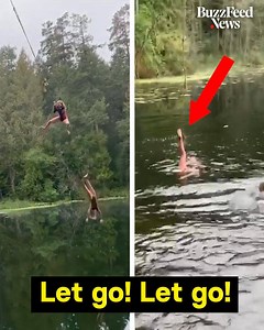 1.2M views · 2.1K reactions | This teen’s viral rope swing accident didn’t end once she hit the water — she still needed to get untangled and back to her family’s car 45 minutes away. | BuzzFeed News | Facebook