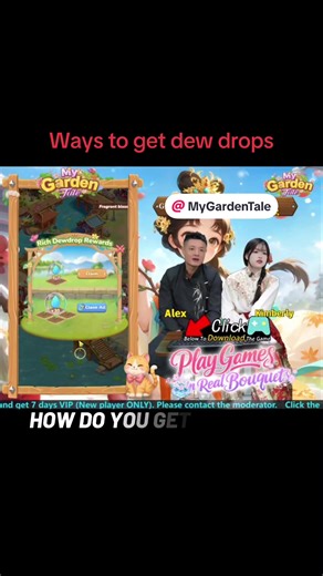 Ways to get dew drops#Mygardentale @My Garden Tale | dew mowing