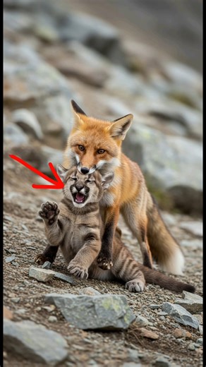 Fox vs Puma: A Mother’s Revenge and an Eagle’s Mercy #wildlife #shorts