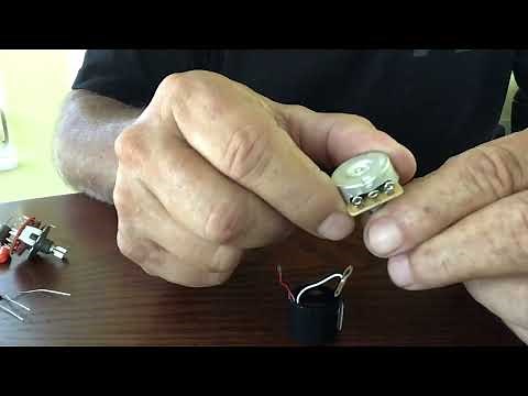 Varitone wiring with a six way rotary switch