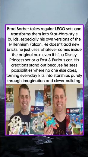 Brad Barber takes regular LEGO sets and transforms them into Star-Wars-style builds