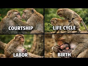 Monkey From Courtship to Birth — The Incredible Journey of Newborn Baby Monkey