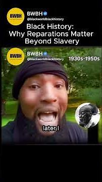 Black History: Why Reparations Matter Beyond Slavery'' #blackhistory #america #shorts #history