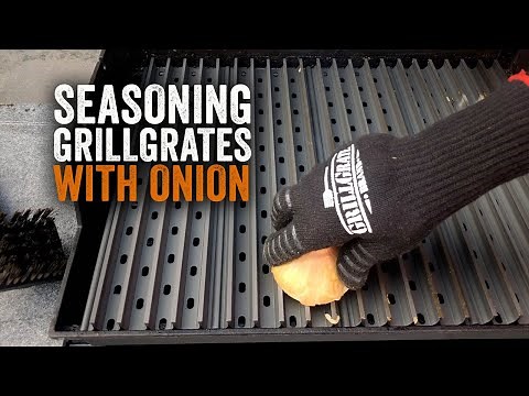 Seasoning GrillGrates With Onion