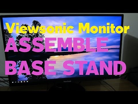 Viewsonic monitor - assemble base stand