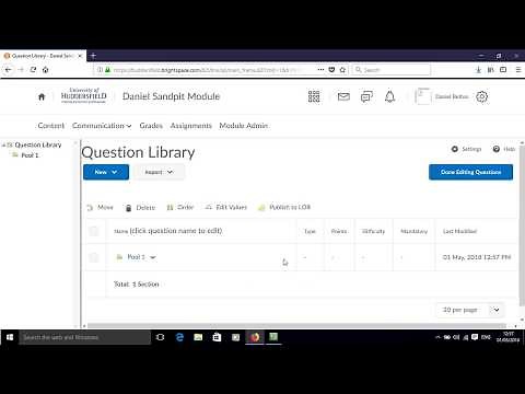 How to make a question pool in Brightspace