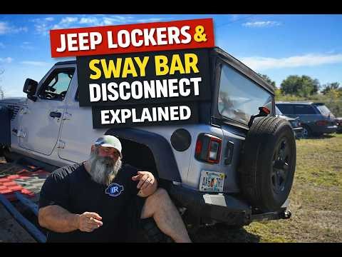 Jeep Lockers Explained + Sway Bar Disconnect... KINDA LOL