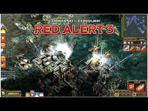 Command & Conquer Red Alert 3 Corona MOD The BIG NAVAL WARFARE! 2k BIG Naval Map!