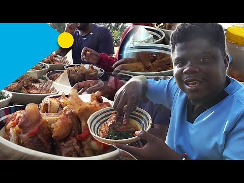 Trying Authentic Street Food In Zimbabwe For The First Time!