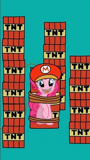 MLP It's Me Mario Part 2 #2danimation #pinkiepie #shorts