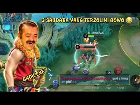 CHOU.EXE - KETIKA 2 SAUDARA TERZOLIMI BOWO SAMPAI DI OMELIN TEAMNYA 😂