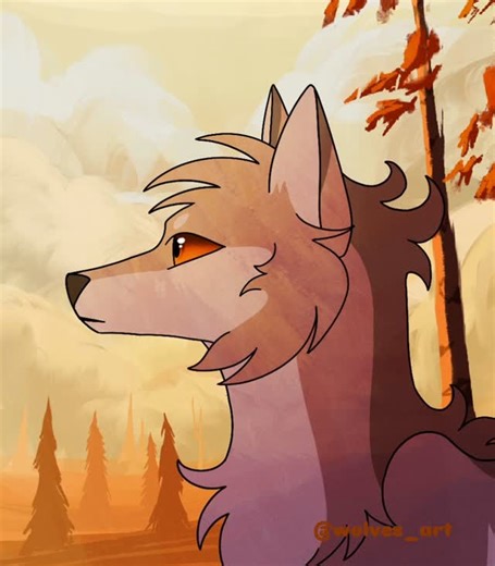 Wolves or Cornix 🏹 | Embracing the autumn’s vibes with my oc Spitz 🍁 Made with #procreate . . #wolf #animation #2danimation #wolfanimation | Instagram