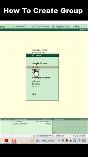 Create Any Group in Tally 2025 – Step-by-Step Guide for Perfect Setup!