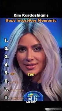 Kim Kardashian's Best Interview Moments!! #ranking #kimkardashian