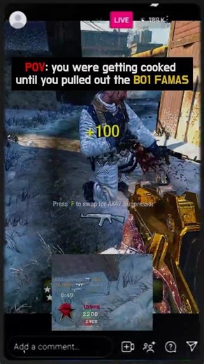 BO1 FAMAS may just be the Nastiest AR of All Time ‼️ #WMD #b01goldfamas #callofduty #nostalgia