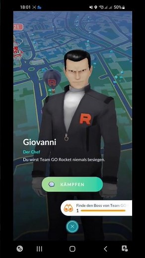 Team GO Rocket Boss Giovanni battle - Pokemon GO