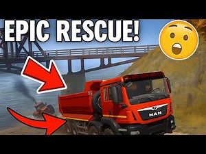 \tUNBELIEVABLE SAVE! Heavy Truck Pulls Sinking Tractor – MudRunner