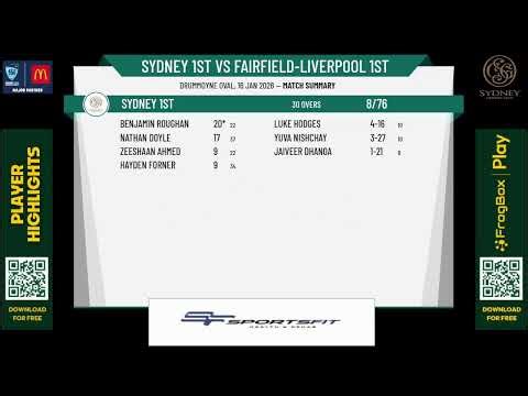 Sydney 1st v Fairfield-Liverpool 1st