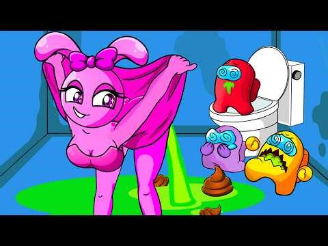 Among Us escapes Sprunki PINKI Gets Pranked in Dusty Bathroom | Among Us Animation
