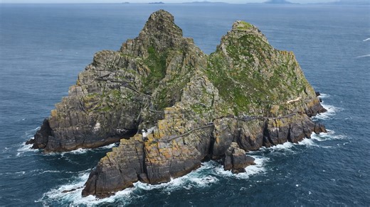 A remote island with a dangerous cliff path