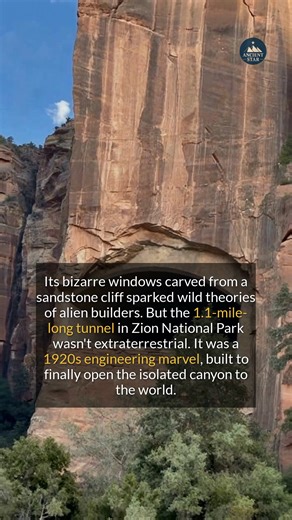 This Utah tunnel sparked alien rumors but its true story is a feat of 1920s engineering. #history #construction #didyouknow #ZionNationalPark | Ancient Star