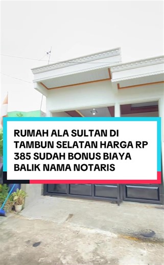 Awal tahun 2026, saatnya punya rumah baru! Hayo yang mau punya rumah ala sultan tapi harga terjangkau.. sini langsung aja survey rumah cantik ini. 😍 ✅Tanah 60 m2 (sudah tersedia carport di area teras) ✅Keramik full granit ✅Plafon full PVC ✅Free satu set meja makan ✅Free kitchen set ✅Free biaya balik nama notaris (khusus untuk pembayaran cash) ✅Lokasi hanya 50 meter ke jalan utama, sekolahan. Jalanan lebar muat 2 mobil ✅TIDAK BANJIR ✅Hanya 15 menit ke stasiun Tambun 📍Perum Griya Asri 2 Tambun S