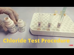 CHLORIDE Procedure | CHLORIDE Reagent Test-In English