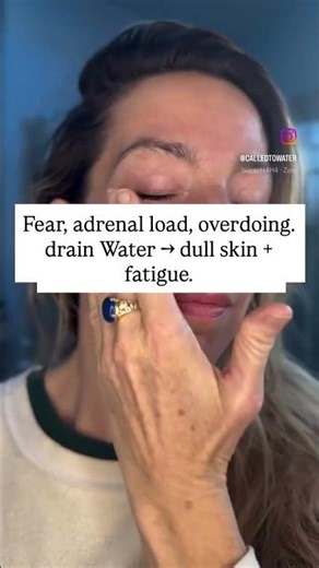 In TCM, dull or dehydrated skin is usually a water imbalance, not dryness… Read caption