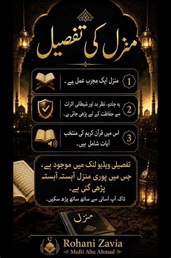 منزل کیا ہے؟ جادو، نظرِ بد اور شیاطین سے حفاظت کی قرآنی آیات | Manzil Dua