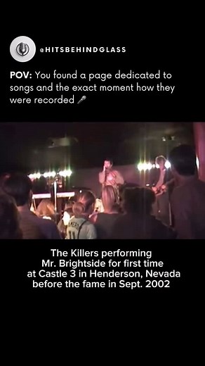 Hits Behind Glass | On September 27, 2002, The Killers played ‚Mr. Brightside‘ live for the very first time at Castle 3 in Henderson, Nevada—before the fame,... | Instagram
