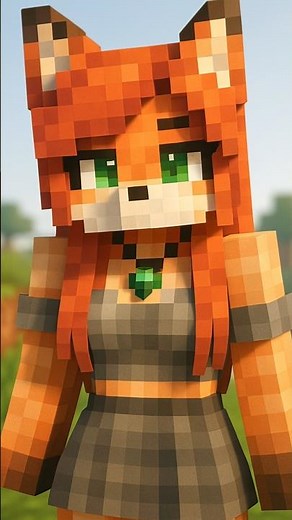 Minecraft guy turns into a Fox Girl