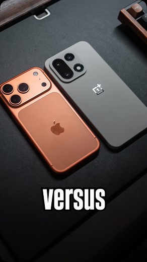 Default video settings for both (4K/30). Which one do you prefer? #oneplus15 #iphone17pro | Michael Soledad