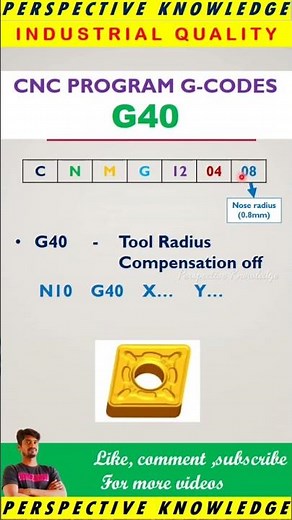 CNC programming G codes in Tamil | G40 code explanation in Tamil #cnc #cnclathe #cncmachine #gcodes