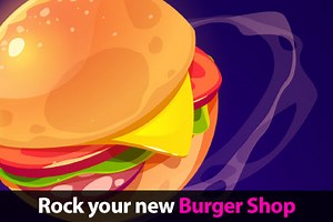 Burger Shop Game Template (Fast Food, Time management) | AssetStore Price down information