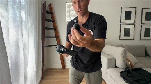 Watch TheraGun Relief Handheld Percussion Massage Gun - Easy-to-Use on Amazon Live