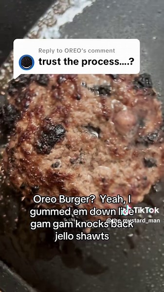 Oreo Burger Delight: Uniquely Sweet and Savory