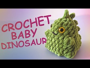 Crochet a baby dinosaur | Amigurumi pattern tutorial