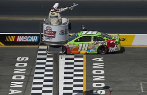 Kyle Busch wins his first race of the season at Sonoma